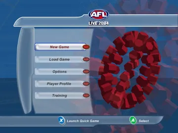 AFL Live 2004 screen shot title